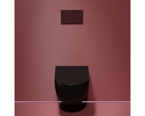 Подвесной унитаз Ceramicanova Modena Rimless черный