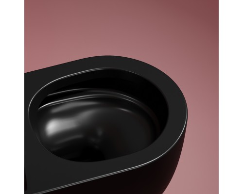 Подвесной унитаз Ceramicanova Modena Rimless черный
