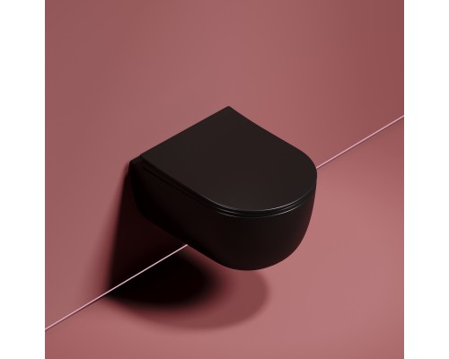 Подвесной унитаз Ceramicanova Modena Rimless черный