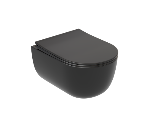 Подвесной унитаз Ceramicanova Modena Rimless черный