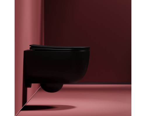 Подвесной унитаз Ceramicanova Modena Rimless черный