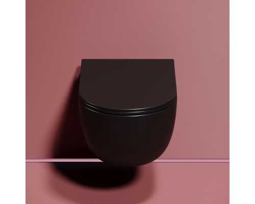 Подвесной унитаз Ceramicanova Modena Rimless черный