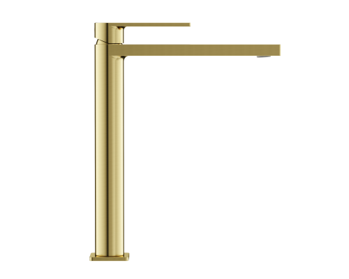 Смеситель для раковины SANCOS Studio, брашированное золото, PVD покрытие, SC9016BG