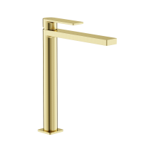 Смеситель для раковины SANCOS Studio, брашированное золото, PVD покрытие, SC9016BG