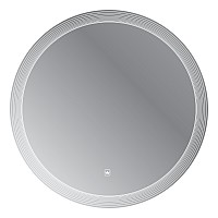 Зеркало Cezares Eco 60 CZR-SPC-ECO-600-LED-TCH с подсветкой с лазерной гравировкой и сенсорным выключателем