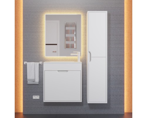 Тумба под раковину подвесная Uperwood Modul 60х21х60 см, белая матовая