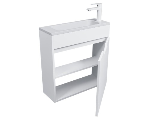 Тумба под раковину подвесная Uperwood Modul 60х21х60 см, белая матовая