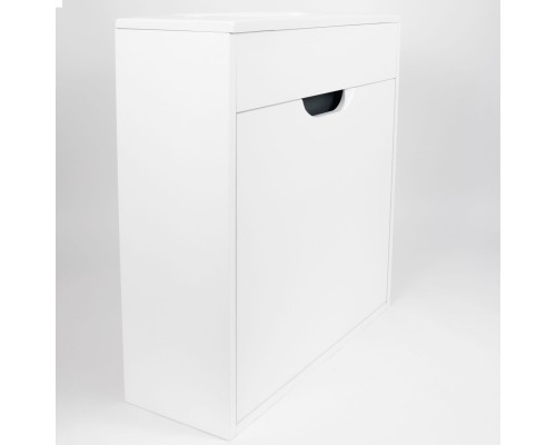 Тумба под раковину подвесная Uperwood Modul 60х21х60 см, белая матовая