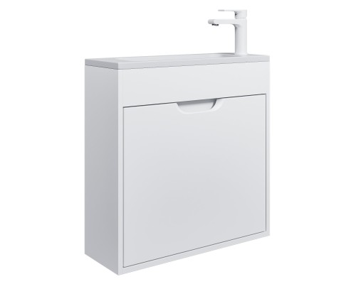 Тумба под раковину подвесная Uperwood Modul 60х21х60 см, белая матовая