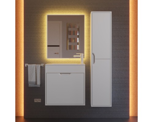 Тумба под раковину подвесная Uperwood Modul 60х21х60 см, белая матовая