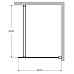 Душевая перегородка Cezares Liberta 100 LIBERTA-L-1-100-120-BR-NERO Черный матовый