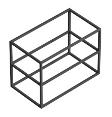 Консоль под раковину Cezares Cadro 90 Черная матовая
