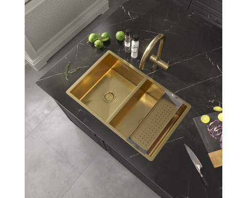 Коландер-сушилка для кухонной мойки Reflexion Arno RX3014GD брашированное золото