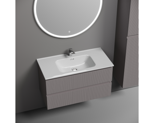 Тумба под раковину подвесная Sancos Snob T 89х44х50, с доводчиками, Doha Soft, SNT90SM