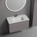 Тумба под раковину подвесная Sancos Snob T 89х44х50, с доводчиками, Doha Soft, SNT90SM