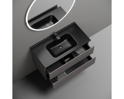 Тумба под раковину подвесная Sancos Snob T 89х44х50, с доводчиками, Doha Soft, SNT90SM