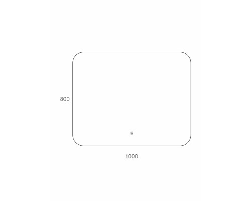Зеркало Taliente Zled-B с LED-подсветкой, 100x80см, прямоугольное