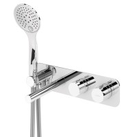 Смеситель для ванны Cezares Czr CZR-B-VDM1-T-NOP с термостатом Черный матовый