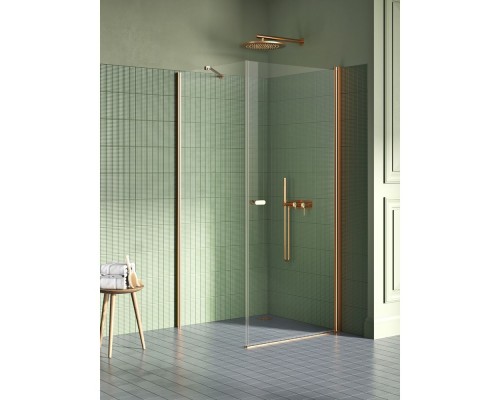 Душевое ограждение NEW TRENDY NEW SOLEO COPPER BRUSHED 90x90x195 медь