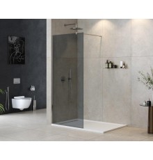 Душевая перегородка Cezares Liberta 90 LIBERTA-L-1-90-120-GR-Cr профиль Хром стекло серое