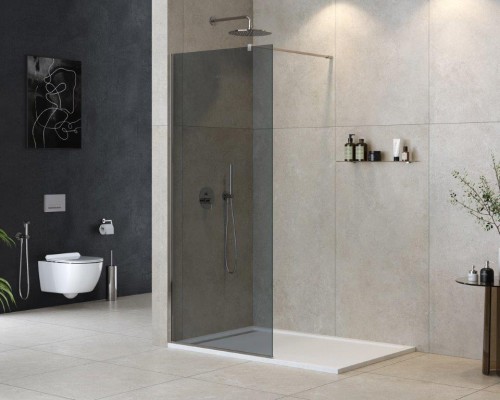 Душевая перегородка Cezares Liberta 90 LIBERTA-L-1-90-120-GR-Cr профиль Хром стекло серое