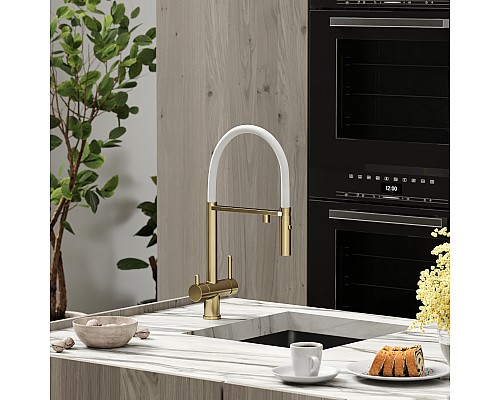 Смеситель для кухни SANCOS Imola SC4010BG с подключением фильтра для воды, браш золото Смеситель для кухни SANCOS Imola SC4010BG с подключением фильтра для воды, браш золото