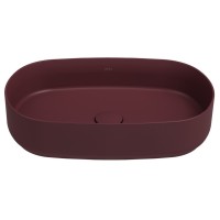 Раковина ISVEA Infinity накладная 550x360x120 бордовый матовый 10NF65055SV-2R