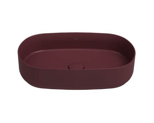 Раковина ISVEA Infinity накладная 550x360x120 бордовый матовый 10NF65055SV-2R
