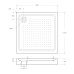 Акриловый поддон для душа BelBagno Tray 100x100 Белый
