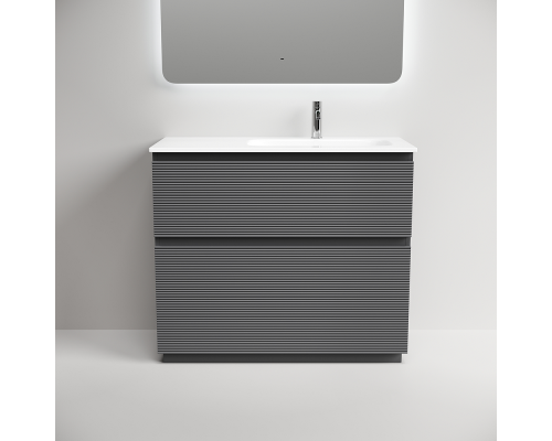 Тумба под раковину Напольная Sancos Folk Floor 99.5 FL100FLGS Grey soft