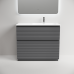 Тумба под раковину Напольная Sancos Folk Floor 99.5 FL100FLGS Grey soft