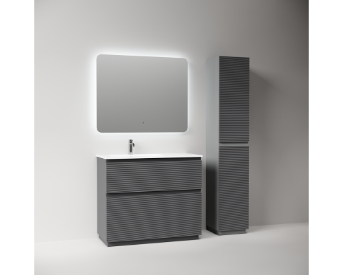 Тумба под раковину Напольная Sancos Folk Floor 99.5 FL100FRGS Grey soft