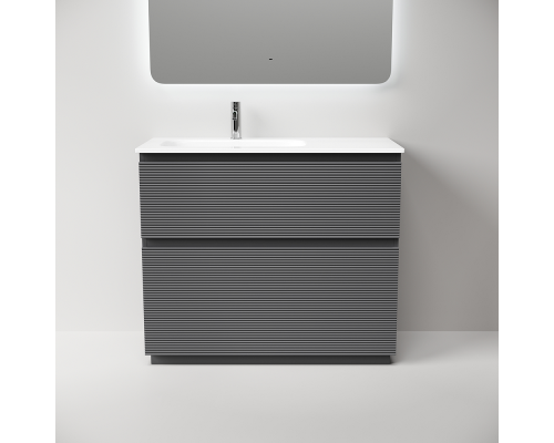 Тумба под раковину Напольная Sancos Folk Floor 99.5 FL100FRGS Grey soft