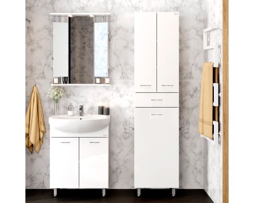 Пенал Onika Модерн 46 напольный, белый, универсальный