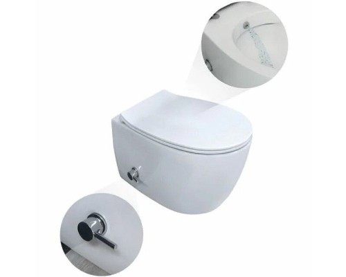 Унитаз подвесной безободковый ISVEA Sentimenti Neo с функцией биде белый 10ARS1015I
