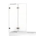 Шторка для ванны NEW TRENDY AVEXA GUNMETAL BRUSHED 120x150 L оружейная сталь