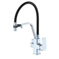 Смеситель для кухни с гибким изливом и подключением фильтра Wonzon&Woghand, Хром