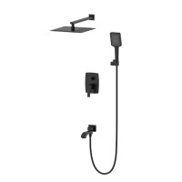 Душевая система встраиваемая Wonzon&Woghand FLEX, Черный матовый WW-88939072-MB