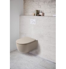 Унитаз подвесной Vincea Evo VT1-34SMC безободковый капучино матовый сиденье с микролифтом