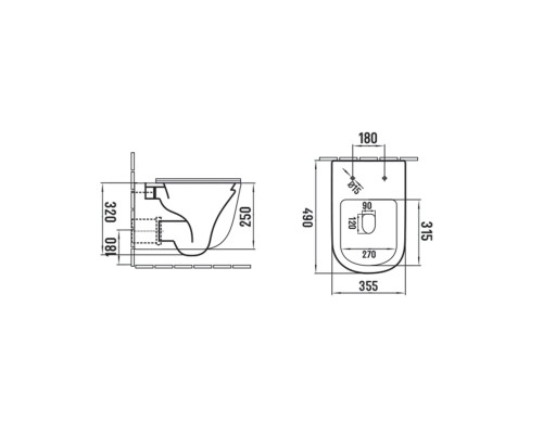 Унитаз подвесной Vincea Evo VT1-34SMB безободковый черный матовый сиденье с микролифтом