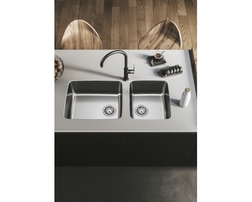 Кухонная мойка Alveus Luno 30 SAT 90 FI 400x400 1129251 Сатинированная сталь