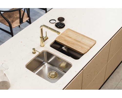 Кухонная мойка Alveus Luno 30 SAT 90 FI 400x400 1129251 Сатинированная сталь