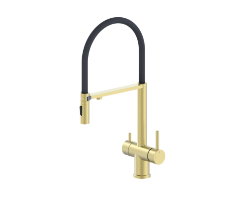 Смеситель для кухни с гибким изливом ALTROBAGNO Флуссо (Flusso) 050202 BG