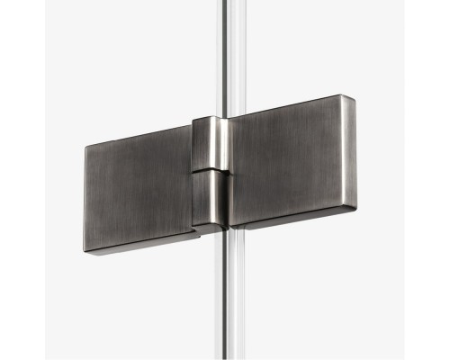 Шторка для ванны NEW TRENDY AVEXA GUNMETAL BRUSHED 140x150 R оружейная сталь