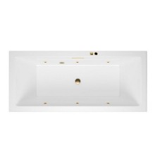 Ванна гидромассажная EXCELLENT Heaven Slim 170x75 SOFT золото