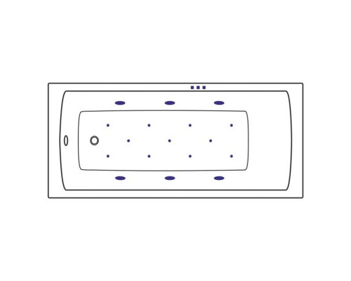 Ванна гидромассажная EXCELLENT Aquaria 150x70 RELAX белый