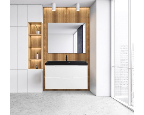 Зеркало BelBagno SPC 100 SPC-AL-1000-800 Nero Черное