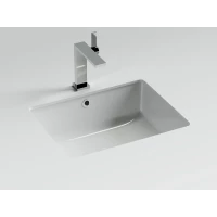 Раковина встраиваемая снизу Ceramicanova Эра 505x405x195, с отверстием слива - перелива, белый