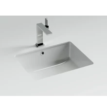Раковина встраиваемая снизу Ceramicanova Эра 505x405x195, с отверстием слива - перелива, белый