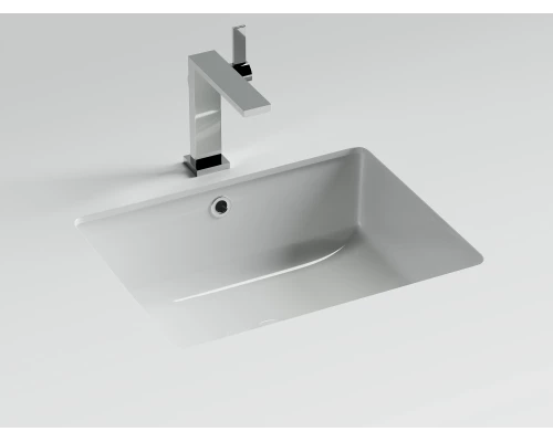 Раковина встраиваемая снизу Ceramicanova Эра 505x405x195, с отверстием слива - перелива, белый
